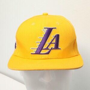 Pro Standard Los Angeles Lakers Hat Mens OSFM Yellow Purple NBA Snapback Cap